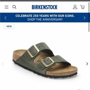 Brand new Birkenstocks “thyme” oiled leather